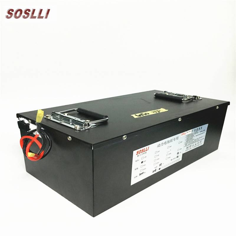 Deep Cycle 72v 50Ah Battery Pack LiFePO4 Lithium Electric vehicle power supply High Power Forklift Battery