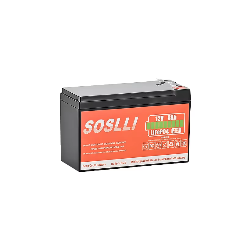 12V 8Ah LiFePO4 Deep Cycle Battery